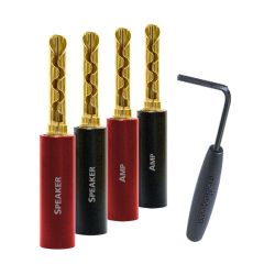 AUDIOQUEST SureGrip 100 BFA Banana Gold - Set da 8