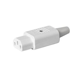 IEC CONNECTOR C13 White